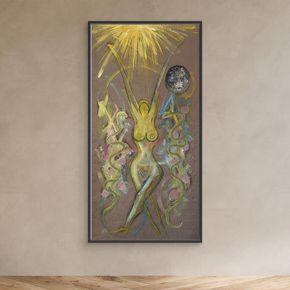 Yaas Female Figure Art Oil Painting Canvas print