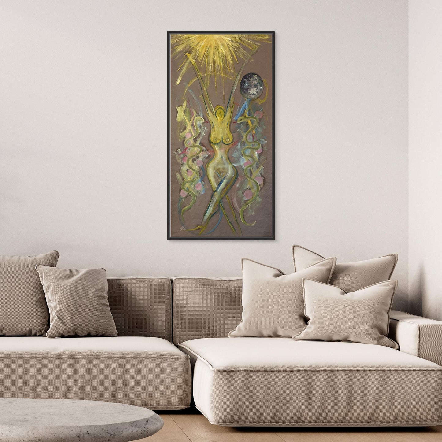 Yaas Female Figure Art Oil Painting Canvas print
