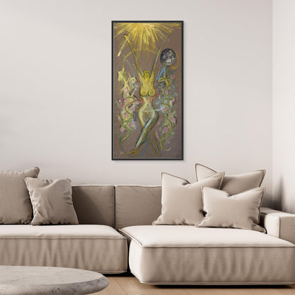 Yaas Female Figure Art Oil Painting Canvas print
