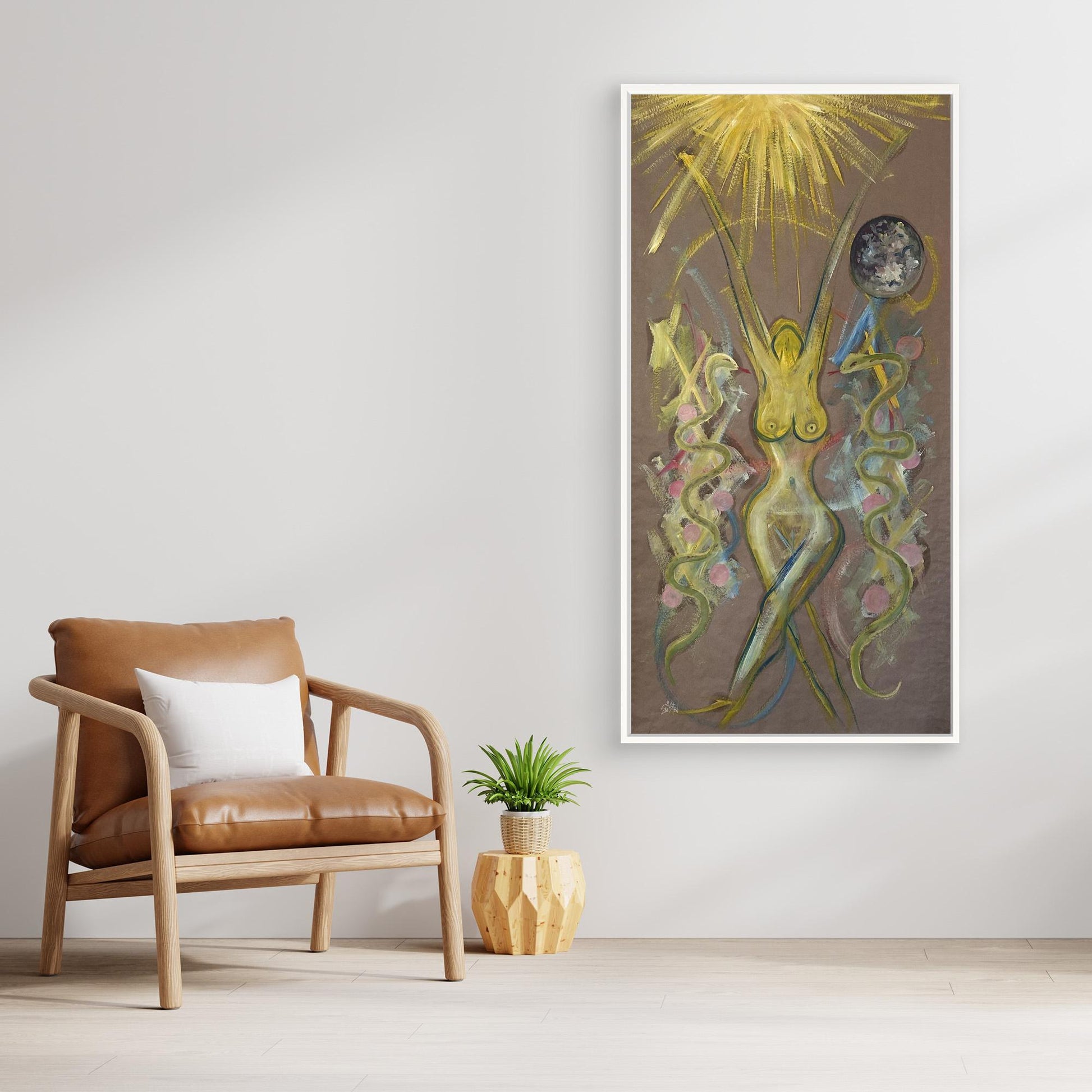 Yaas Female Figure Art Oil Painting Canvas print
