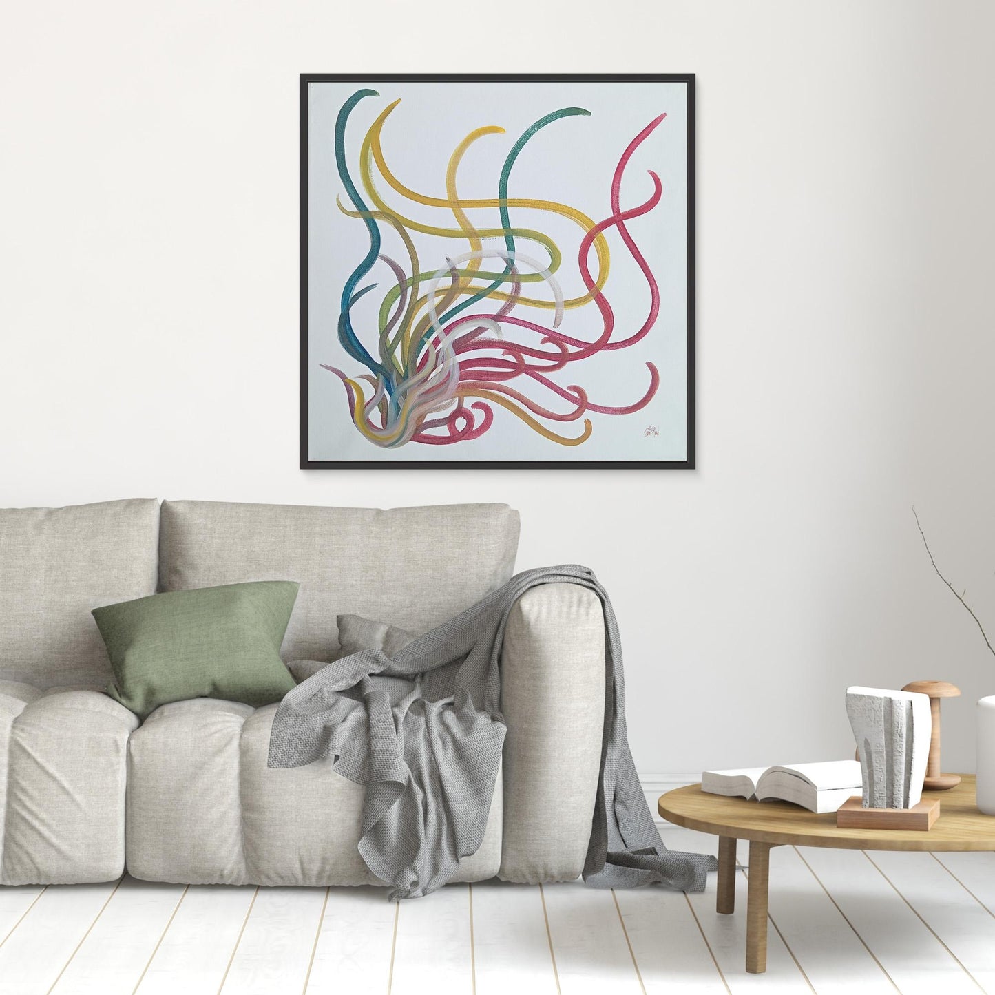 "Untitled" (Squig) [Canvas Print] Acrylic Painting