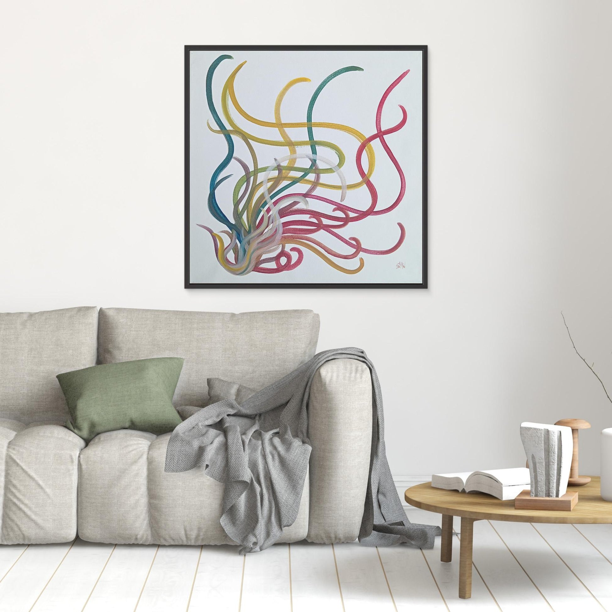 "Untitled" (Squig) [Canvas Print] Acrylic Painting