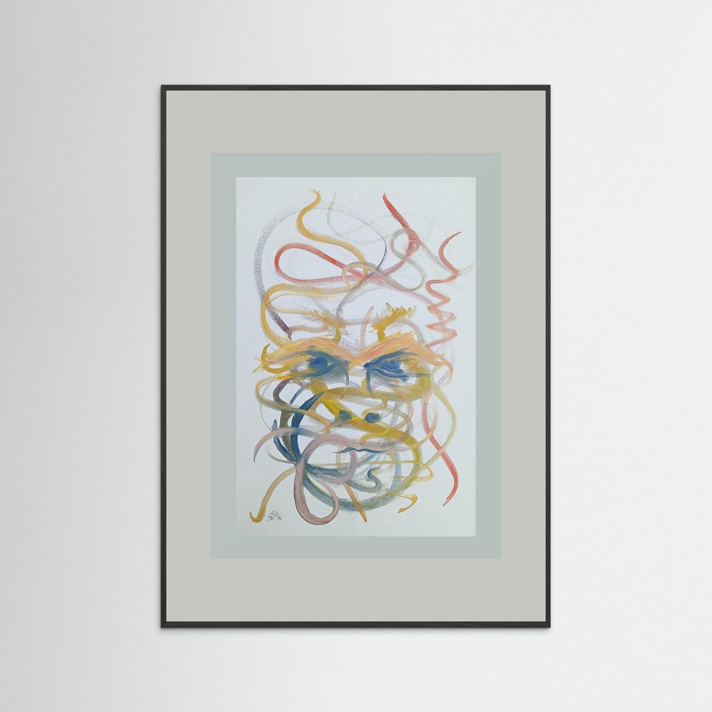 "Mysterious" Paper Print – Modern Abstract Expressionism Oil Painting Wall Art
