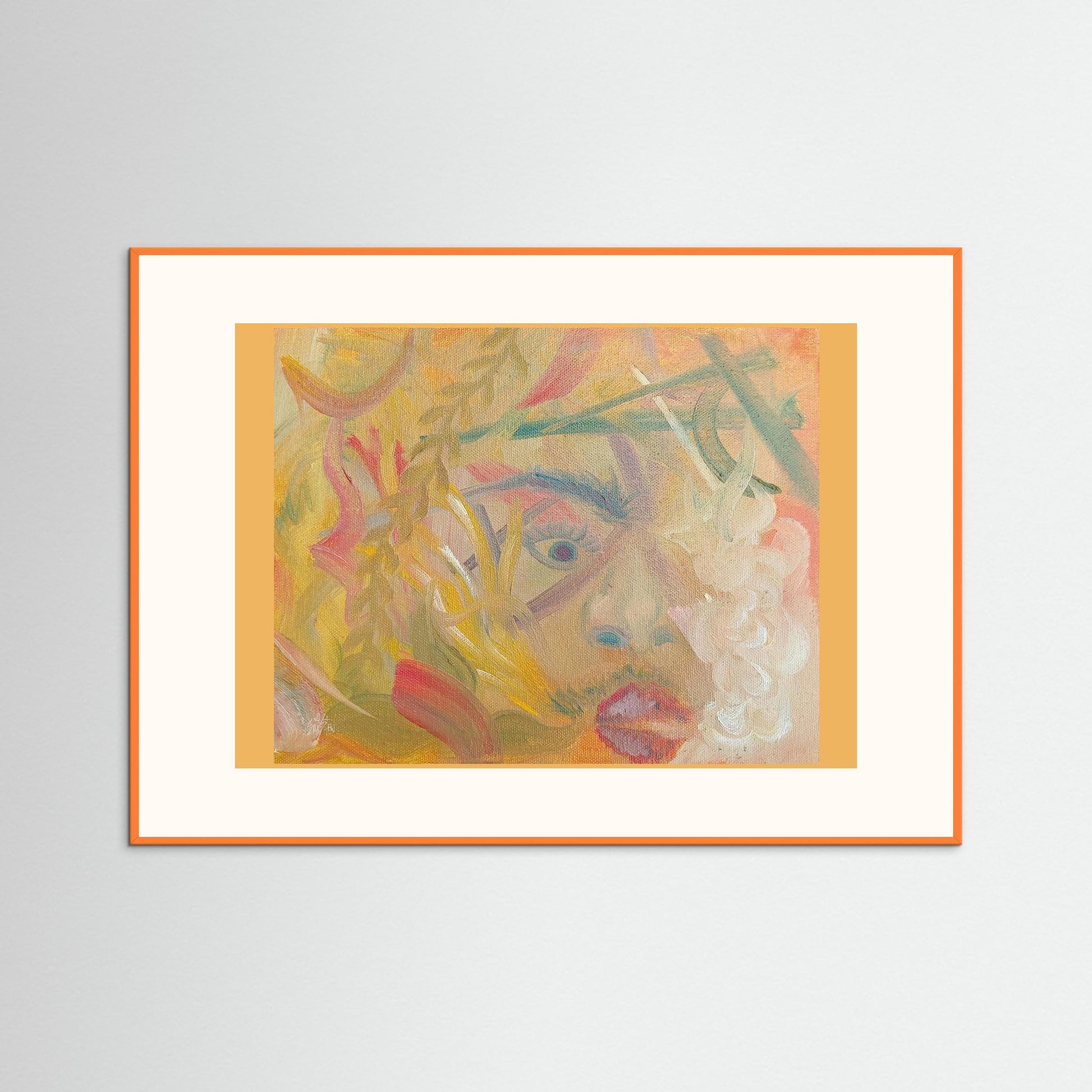 "Uber AND Lyft Driver" Scene Art Print – Modern Abstract Oil Painting Wall Art