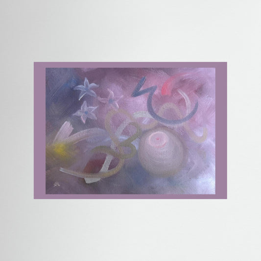"Madonna" Vibe Paper Print – Modern Abstract Oil Painting Wall Art