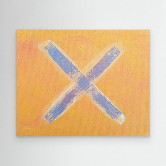 "X”– Original Oil Painting Canvas Print by Emily Stewart, Artoopia | Modern Spiritual & Allegorical Wall Art | Bedroom, Living Room, or Dorm Decor | Multiple Sizes