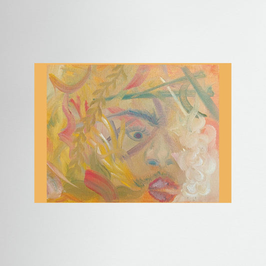 "Uber AND Lyft Driver" Scene Art Print – Modern Abstract Oil Painting Wall Art