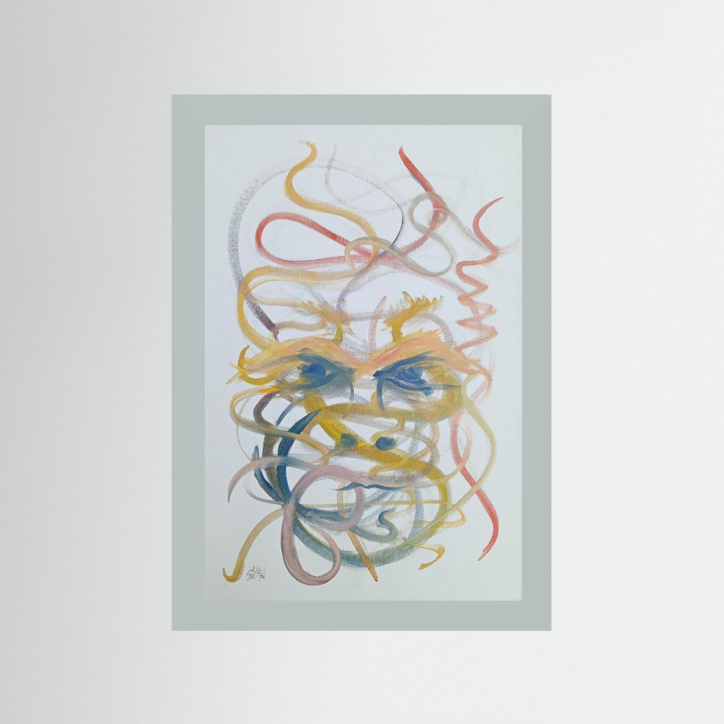 "Mysterious" Paper Print – Modern Abstract Expressionism Oil Painting Wall Art