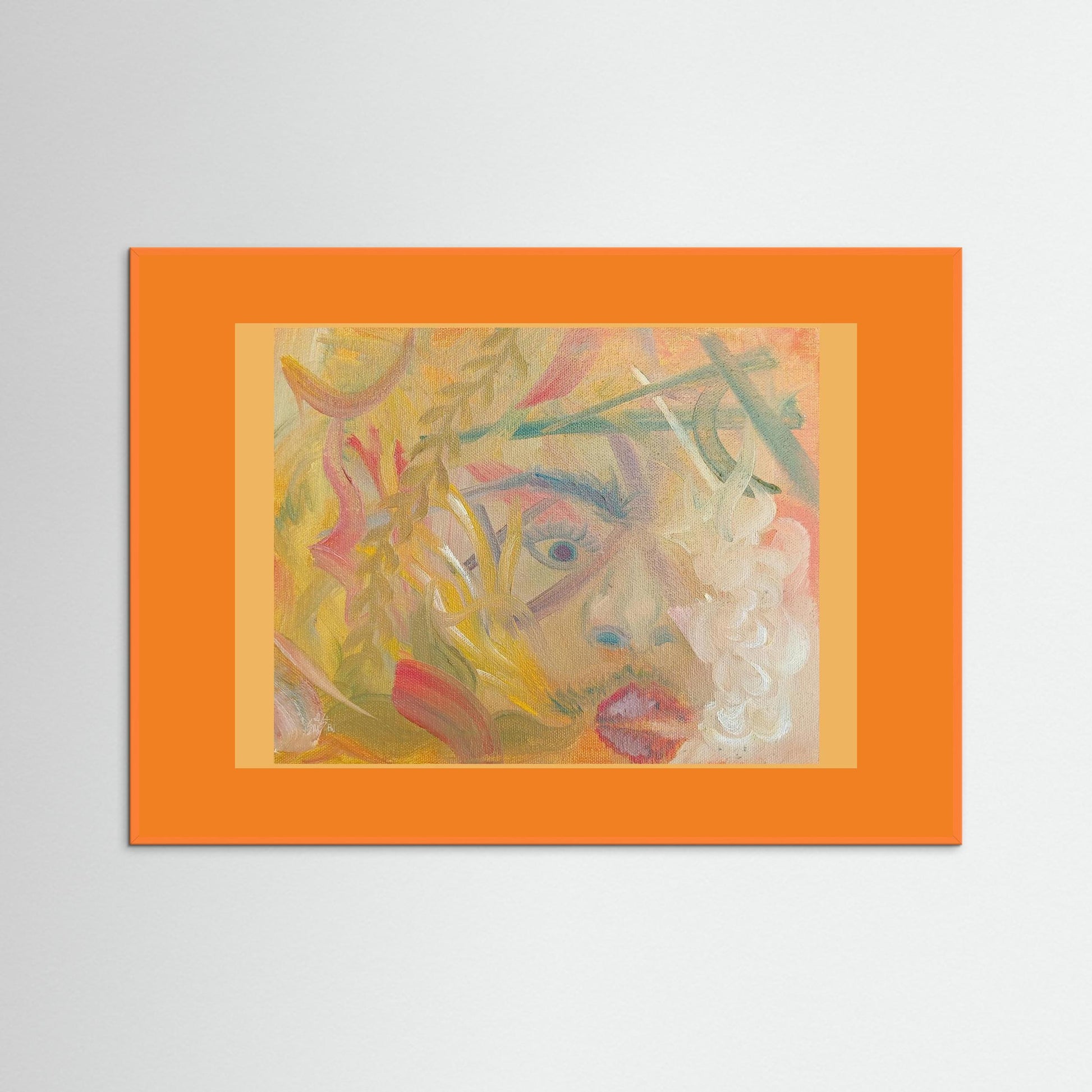 "Uber AND Lyft Driver" Scene Art Print – Modern Abstract Oil Painting Wall Art