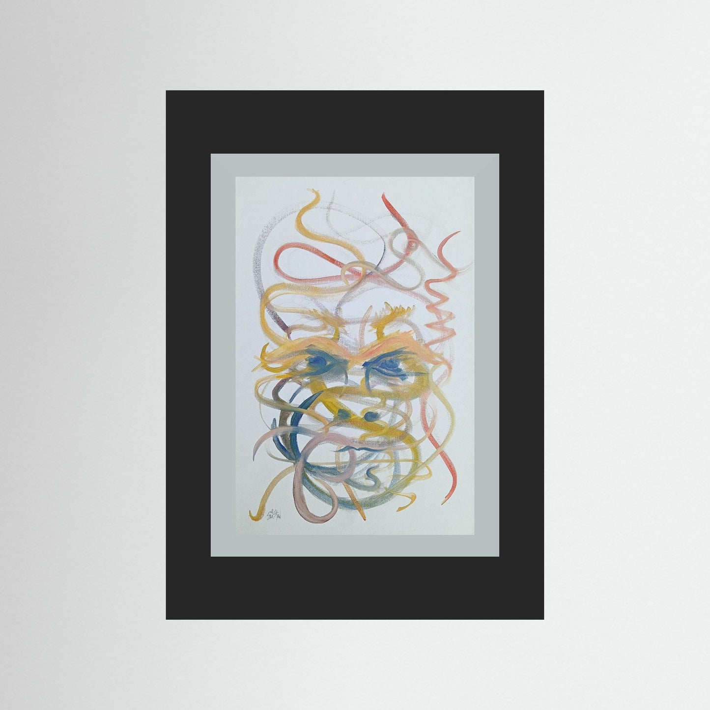 "Mysterious" Paper Print – Modern Abstract Expressionism Oil Painting Wall Art