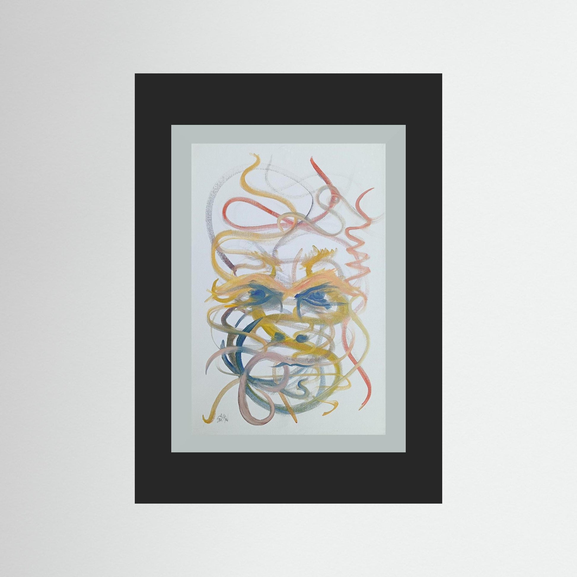 "Mysterious" Paper Print – Modern Abstract Expressionism Oil Painting Wall Art
