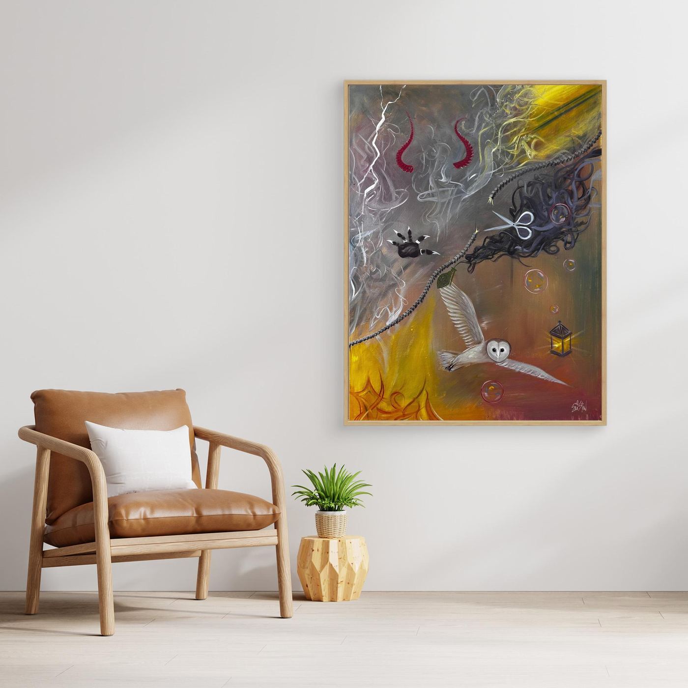 "Psychic Surgery” ✧ Surreal Dark Art ✧ Canvas Print