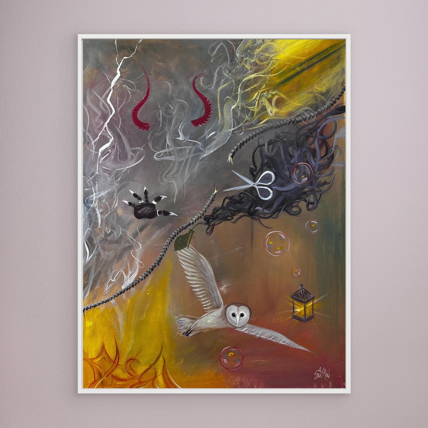 "Psychic Surgery” ✧ Surreal Dark Art ✧ Canvas Print