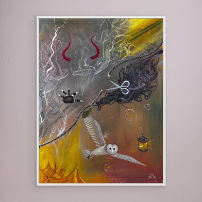 "Psychic Surgery” ✧ Surreal Dark Art ✧ Canvas Print