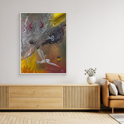 "Psychic Surgery” ✧ Surreal Dark Art ✧ Canvas Print