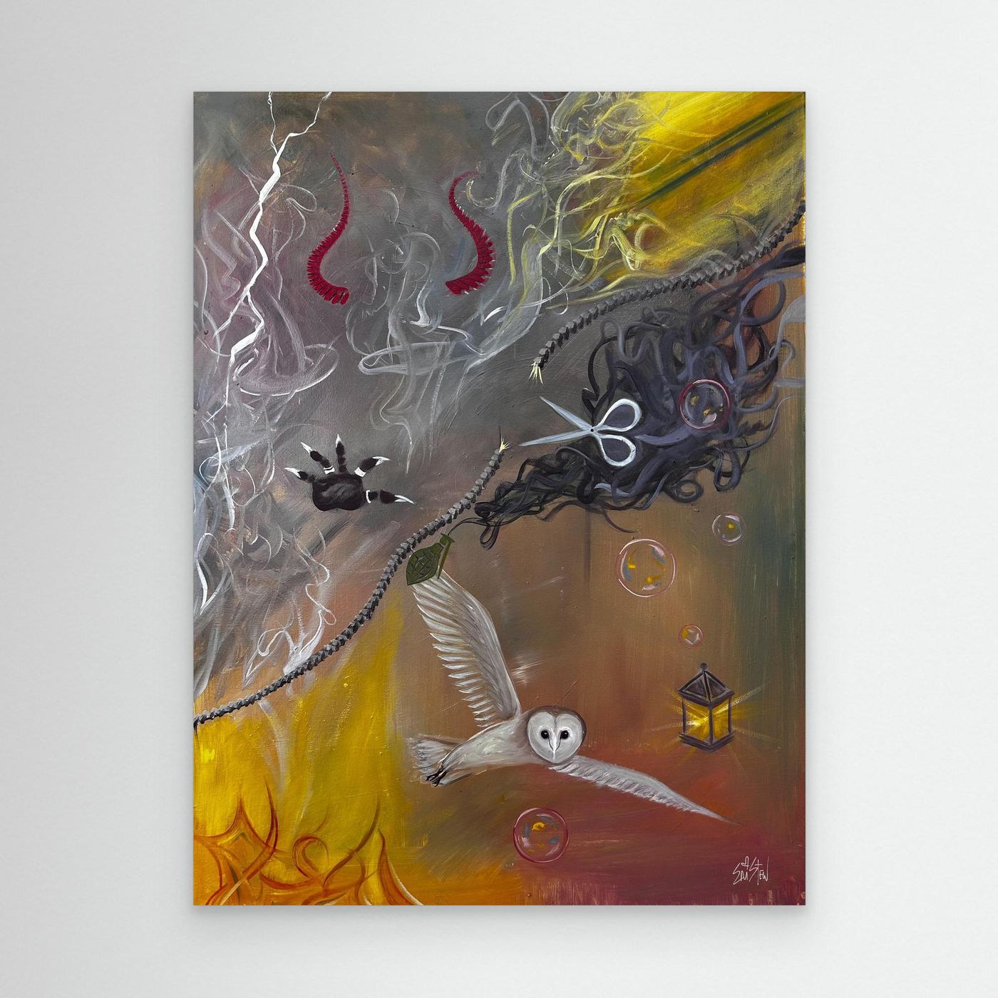 "Psychic Surgery” ✧ Surreal Dark Art ✧ Canvas Print