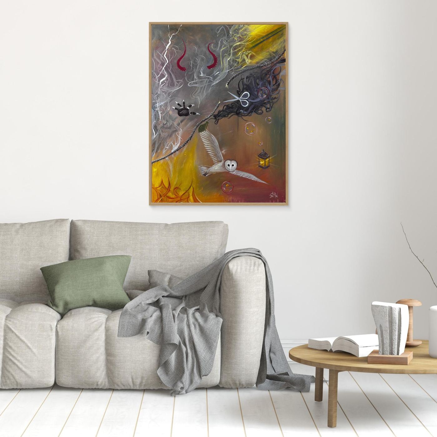 "Psychic Surgery” ✧ Surreal Dark Art ✧ Canvas Print