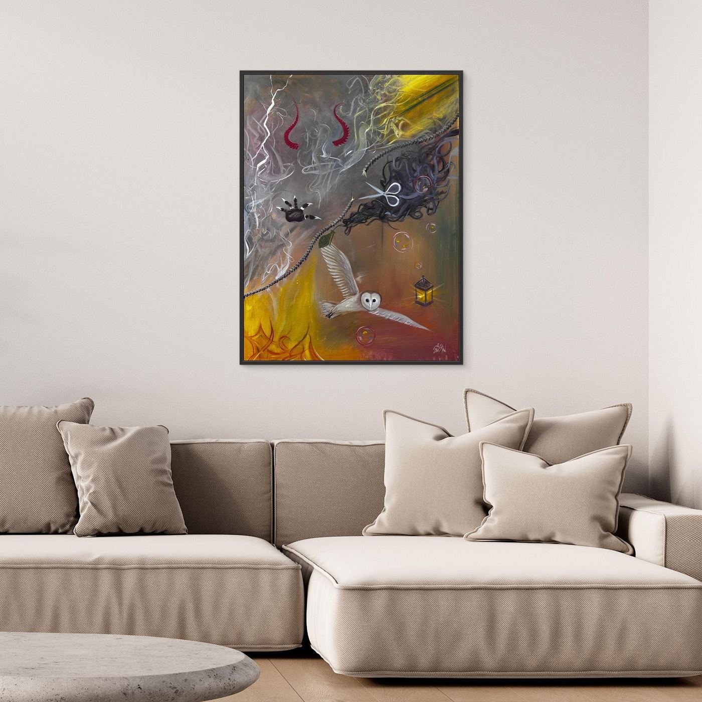 "Psychic Surgery” ✧ Surreal Dark Art ✧ Canvas Print