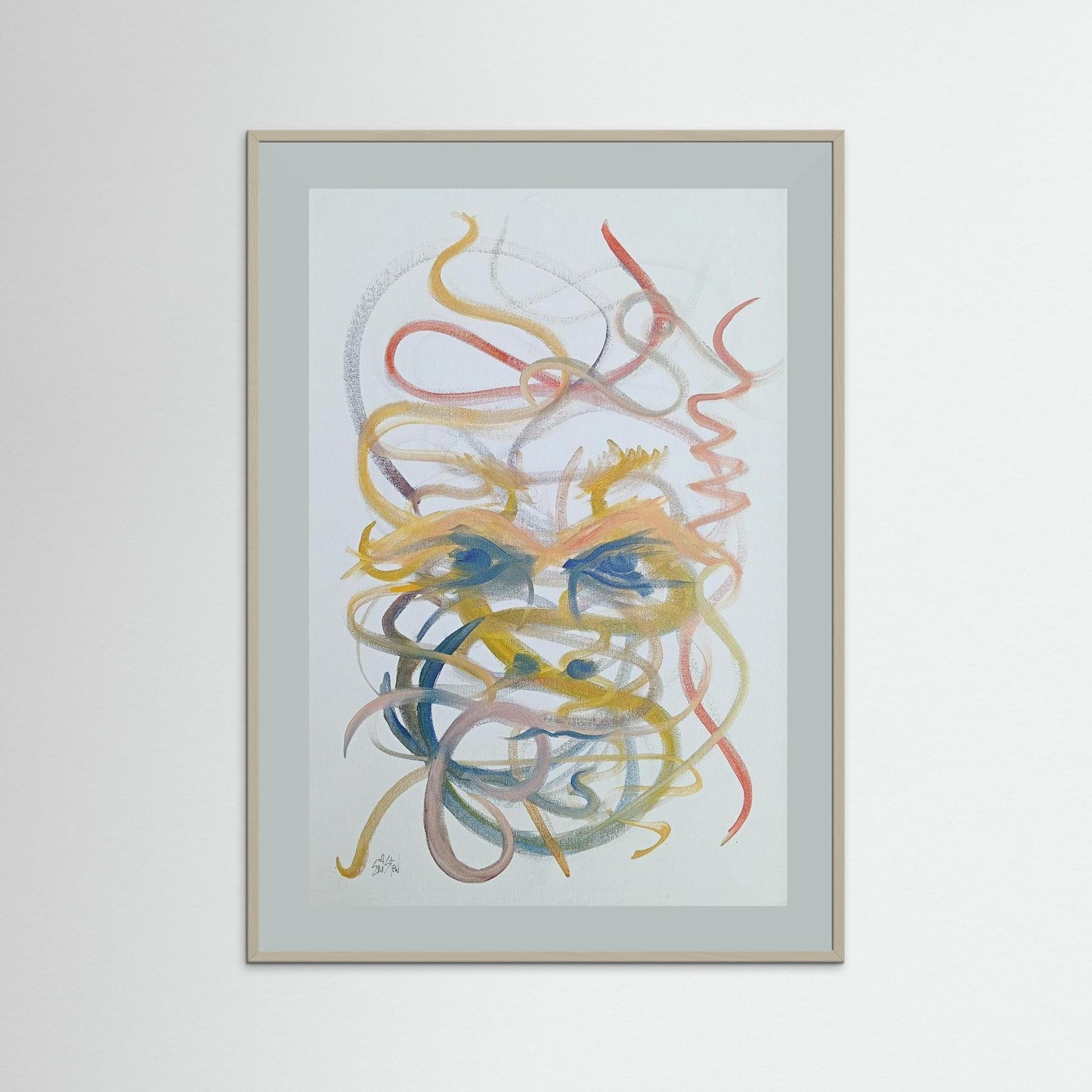 "Mysterious" Paper Print – Modern Abstract Expressionism Oil Painting Wall Art