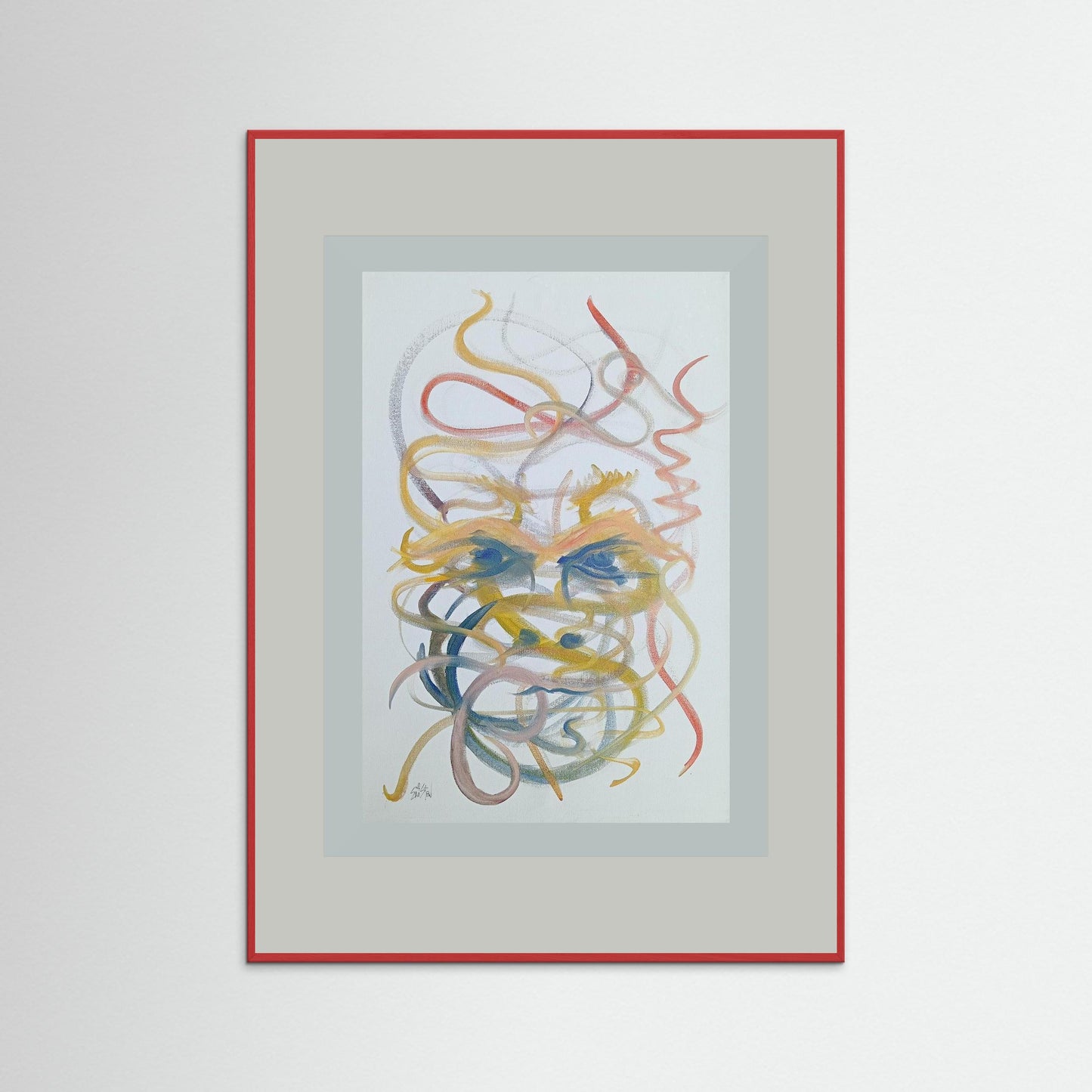 "Mysterious" Paper Print – Modern Abstract Expressionism Oil Painting Wall Art