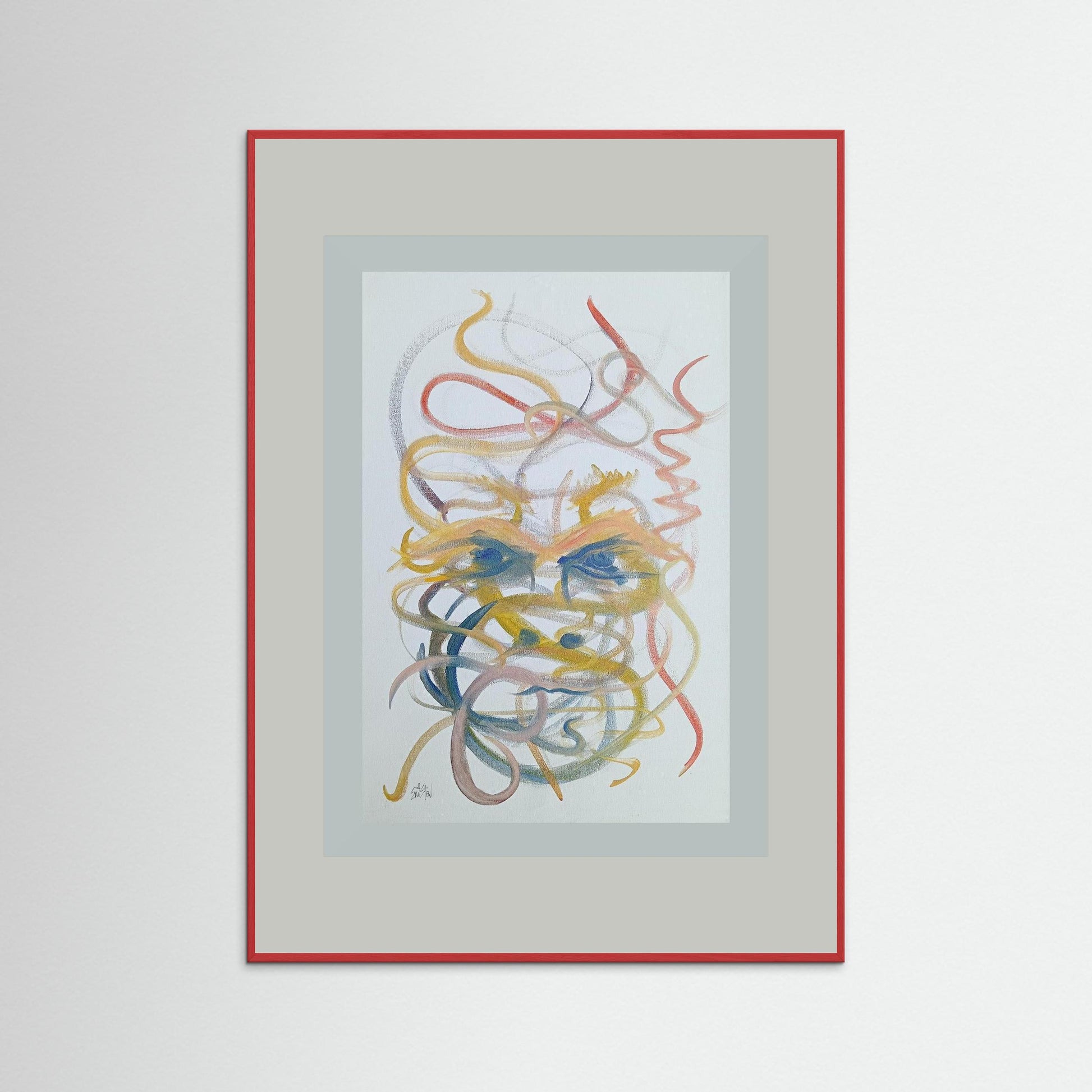 "Mysterious" Paper Print – Modern Abstract Expressionism Oil Painting Wall Art