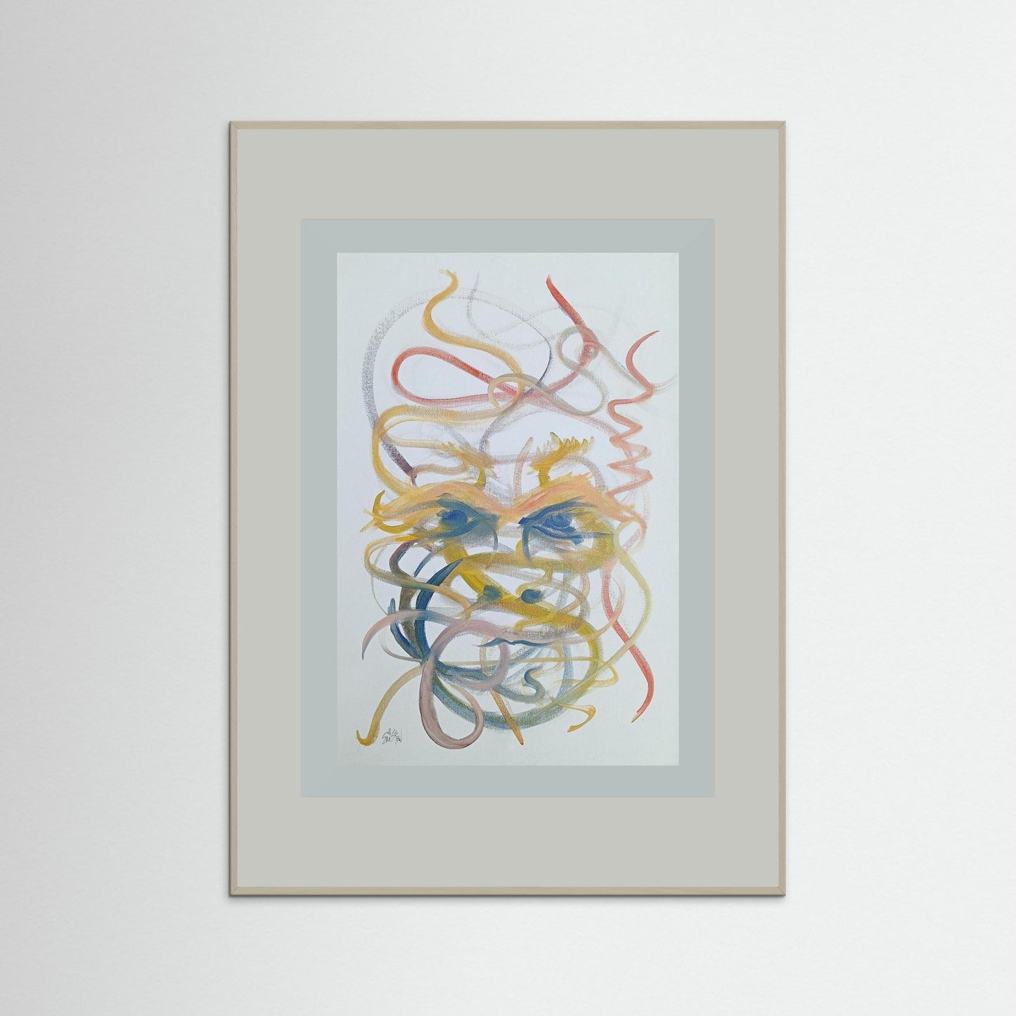"Mysterious" Paper Print – Modern Abstract Expressionism Oil Painting Wall Art