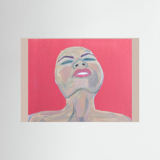 "Freud's Repressed Urges" Emotional Paper Print – Modern Acrylic Painting Wall Art