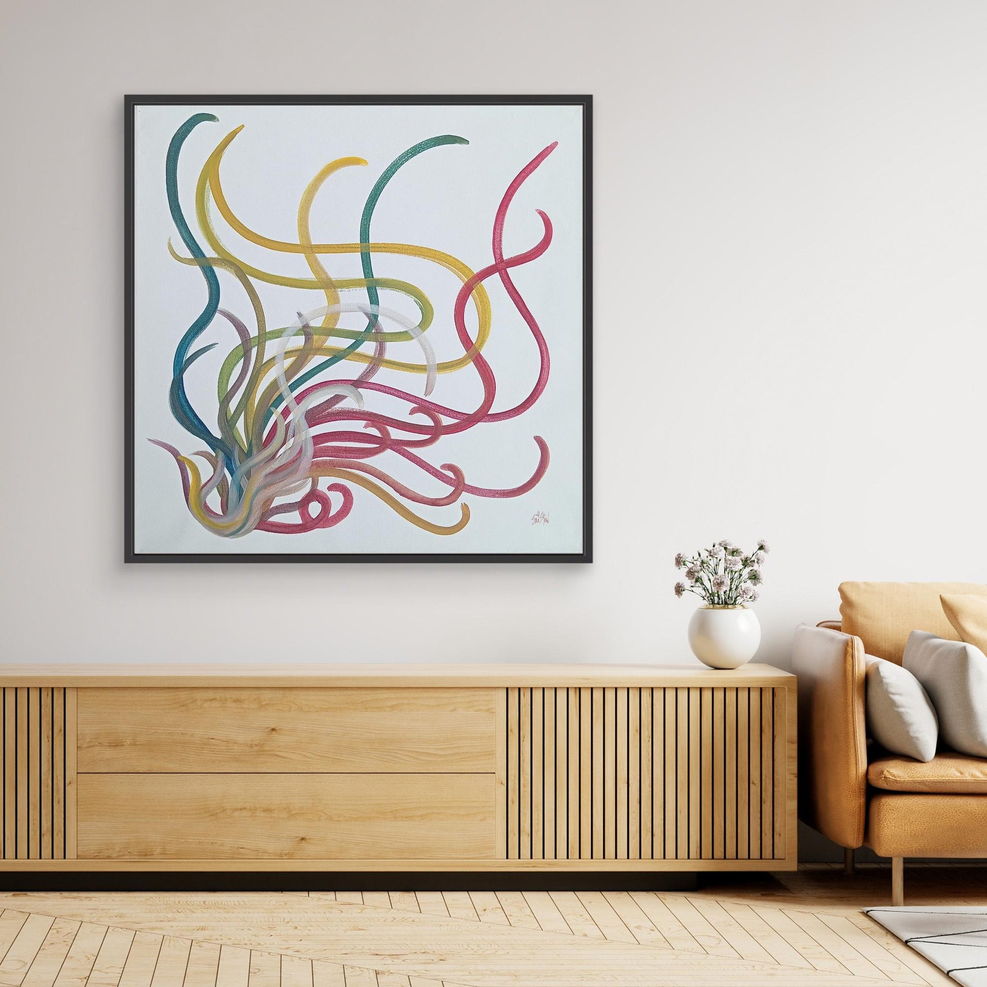 "Untitled" (Squig) [Canvas Print] Acrylic Painting
