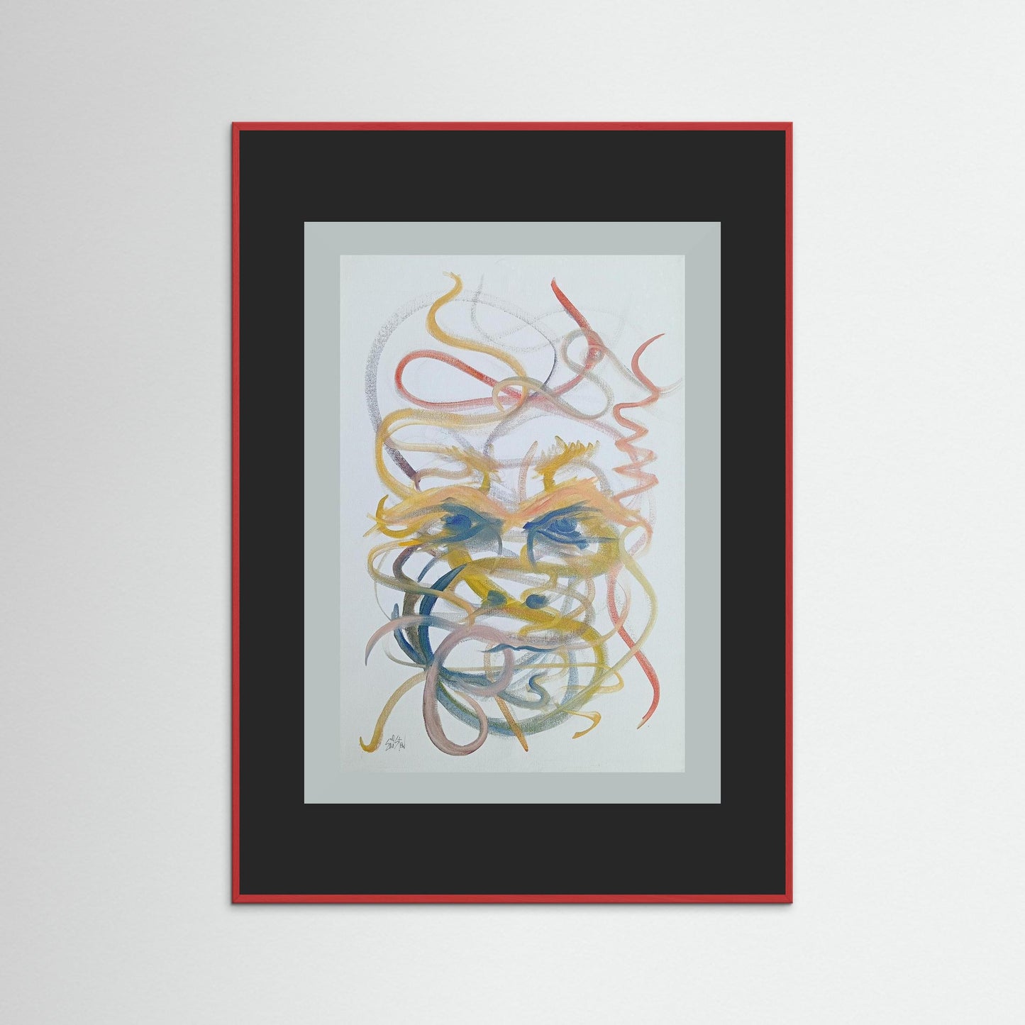 "Mysterious" Paper Print – Modern Abstract Expressionism Oil Painting Wall Art