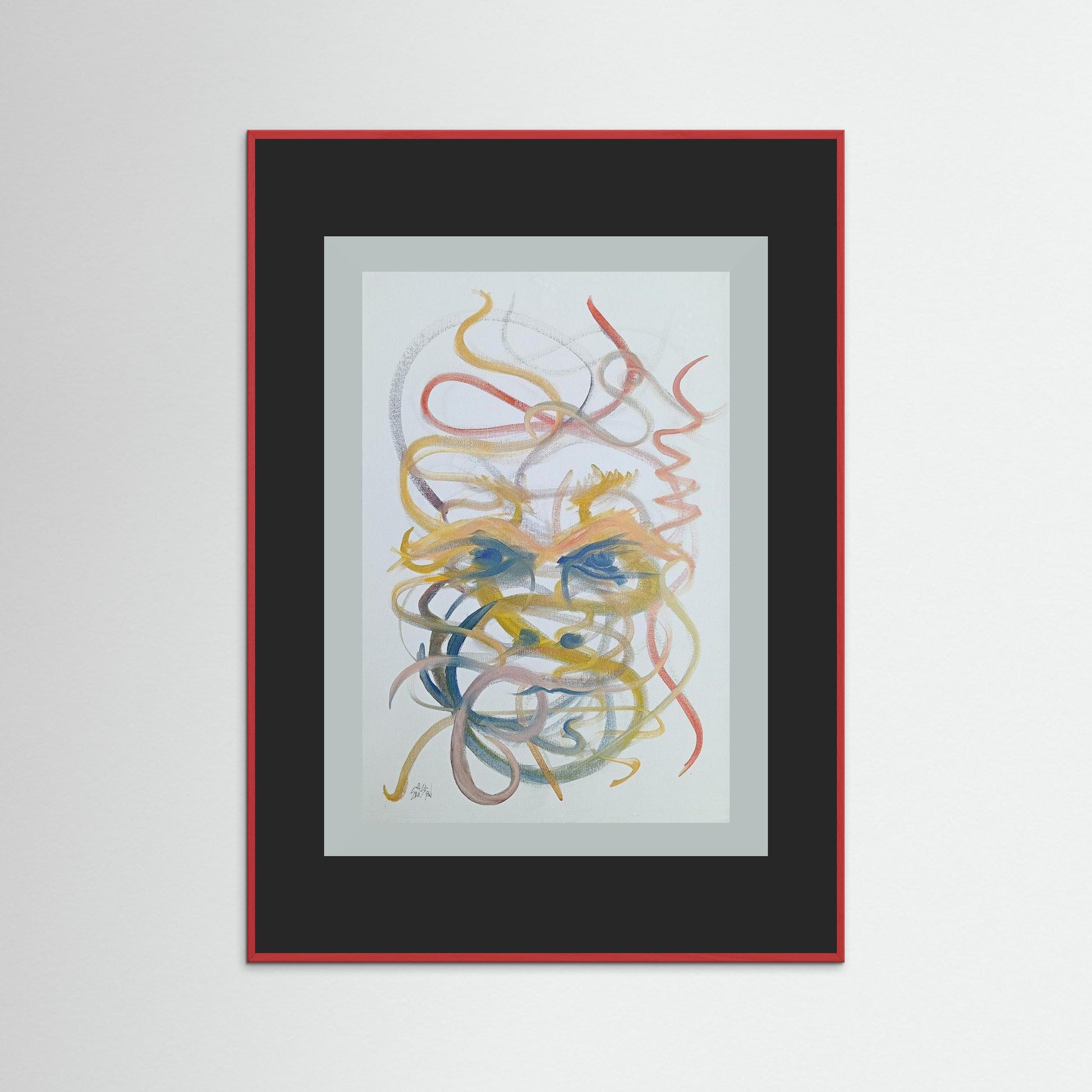 "Mysterious" Paper Print – Modern Abstract Expressionism Oil Painting Wall Art