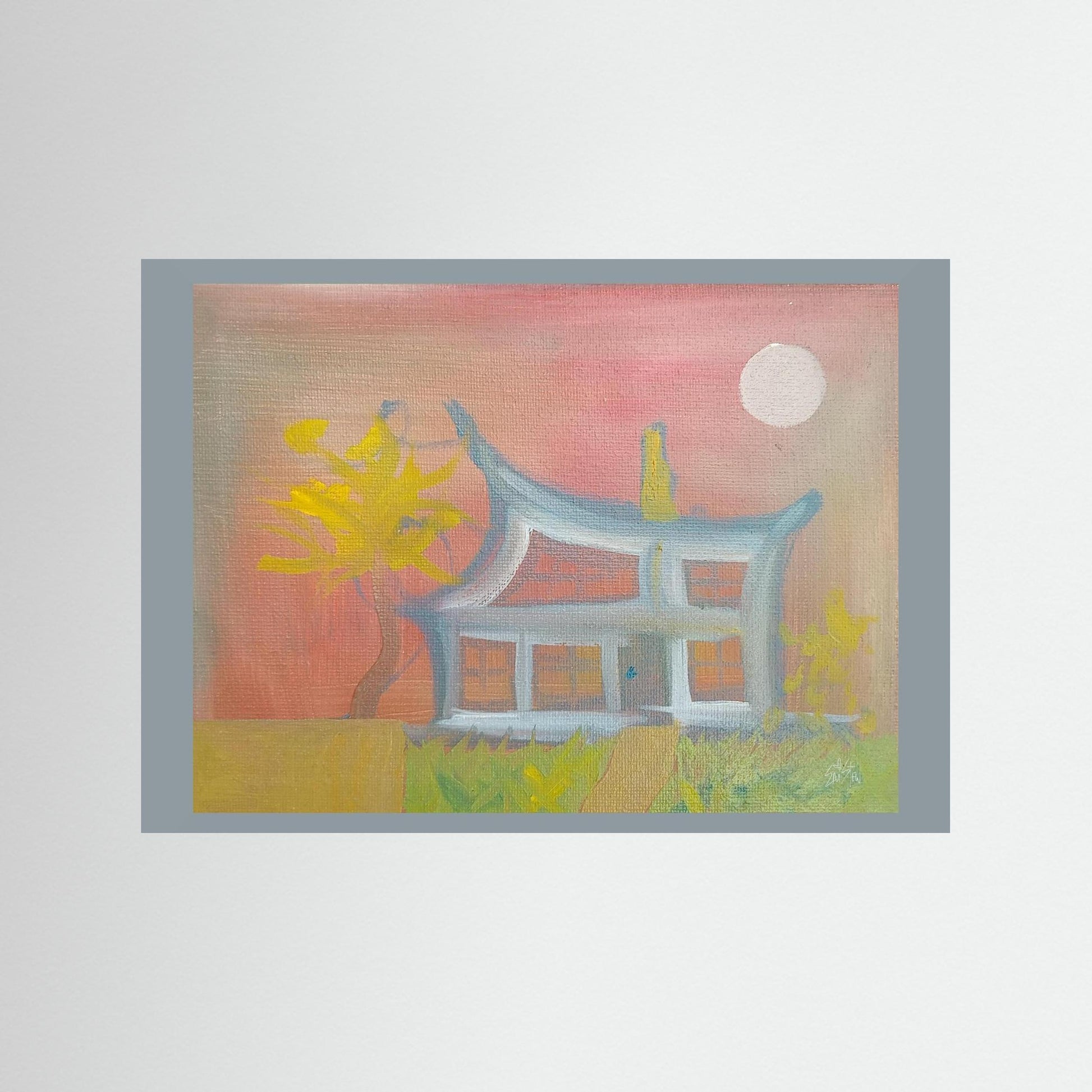 "Humble Abode" Eccentric Paper Print – Modern Oil Painting Wall Art