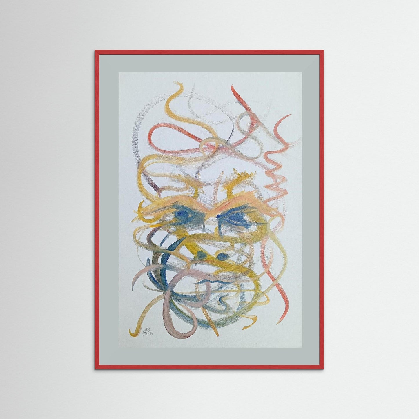 "Mysterious" Paper Print – Modern Abstract Expressionism Oil Painting Wall Art