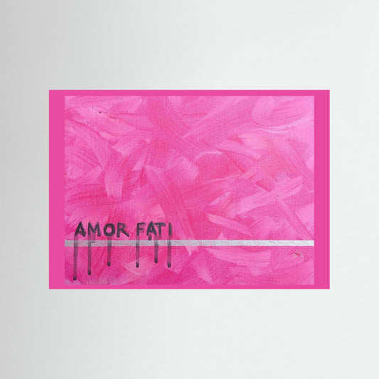 "Amor Fati" Design Paper Print – Modern Acrylic Painting Wall Art