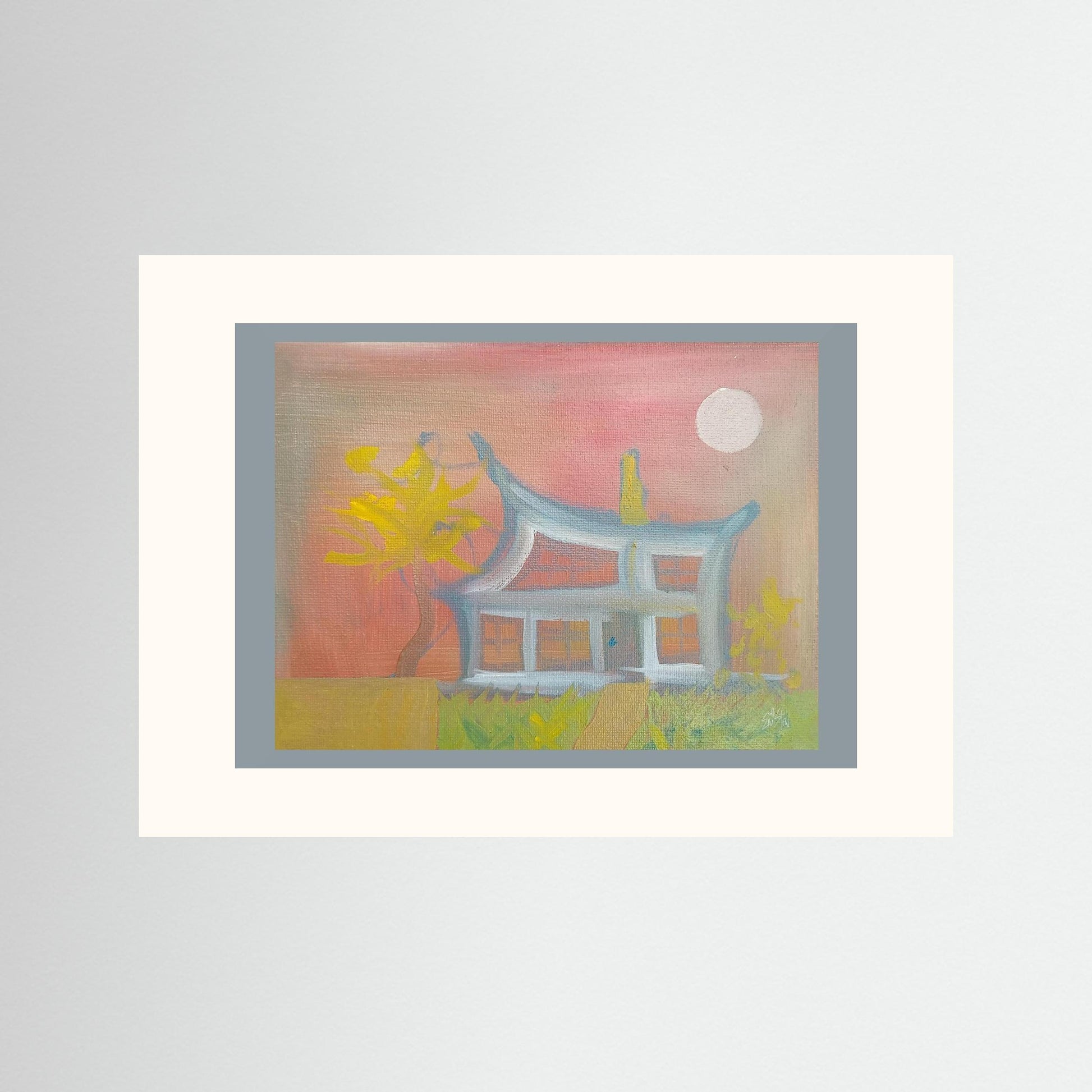 "Humble Abode" Eccentric Paper Print – Modern Oil Painting Wall Art
