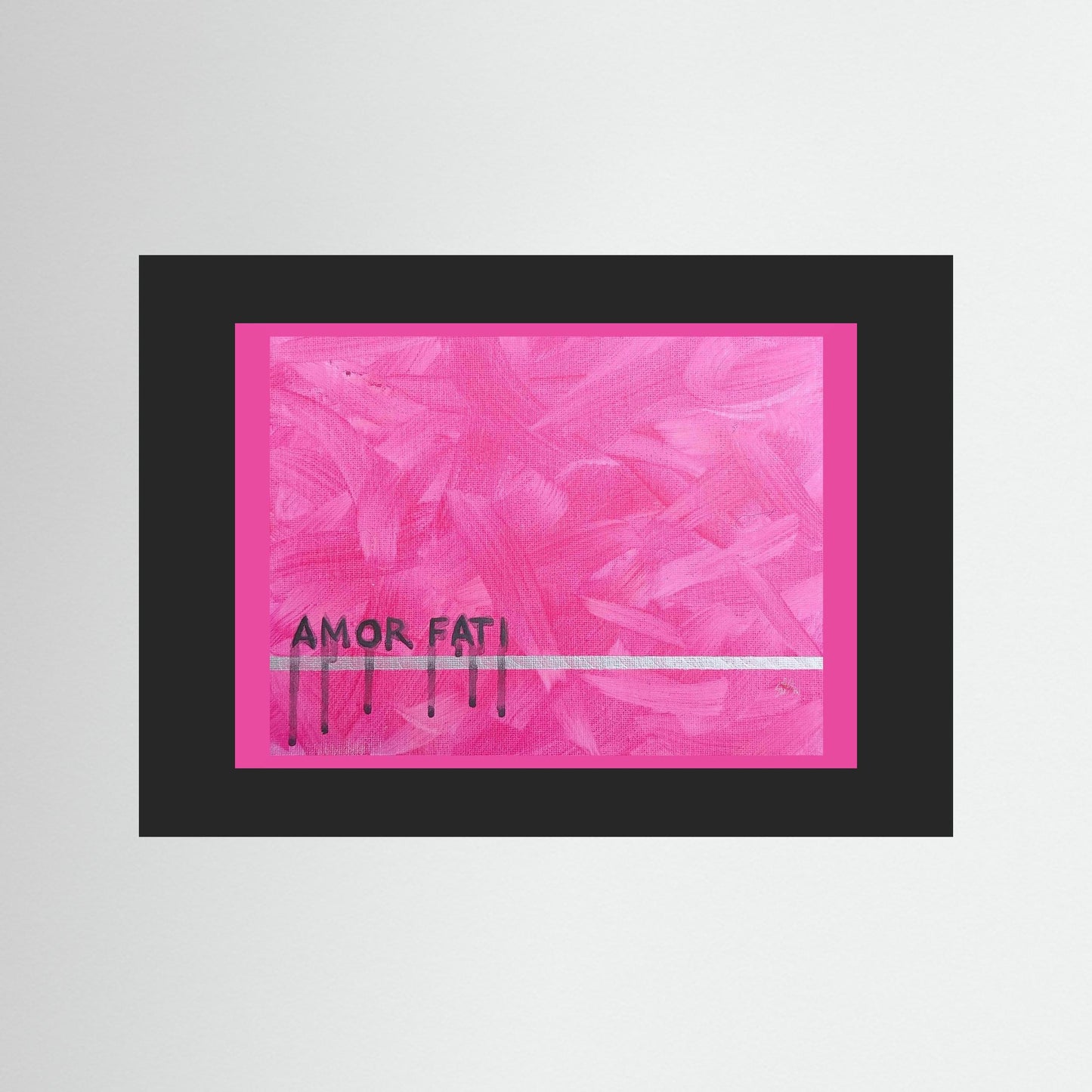 "Amor Fati" Design Paper Print – Modern Acrylic Painting Wall Art