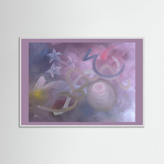 "Madonna" Vibe Paper Print – Modern Abstract Oil Painting Wall Art